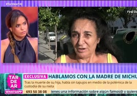 Inma dando declaraciones en TardeAR