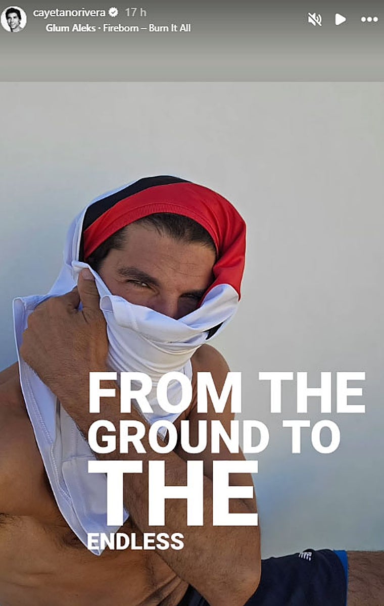 Cayetano Rivera reaparece con la cara tapada y el mensaje más extraño: «Nacido del fuego, quémalo todo»