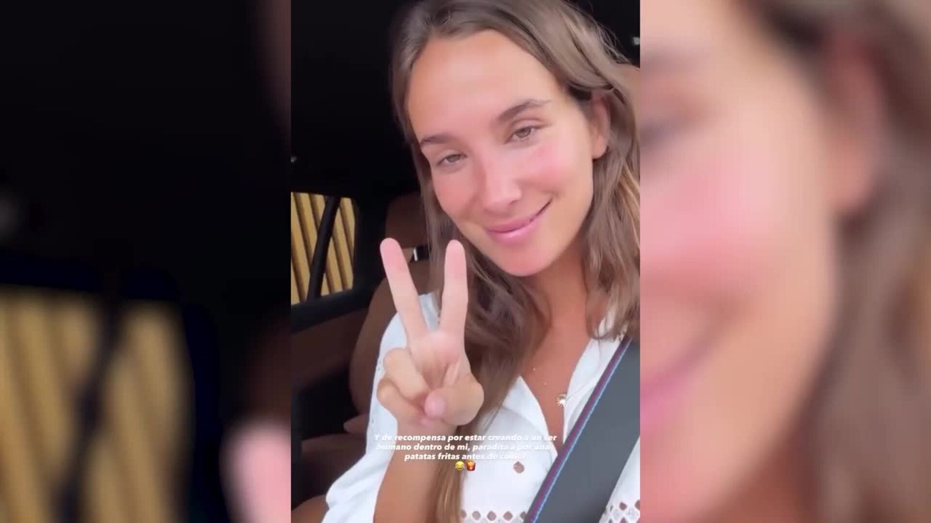 María Pombo ya siente a la pequeña Mariana