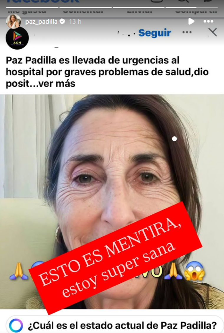 Paz Padilla ha respondido así a los bulos sobre su salud