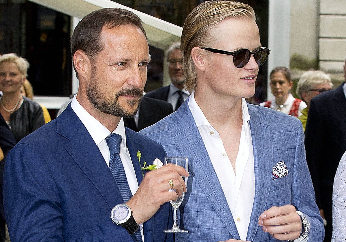 El Príncipe Haakon de Noruega y Marius Borg, en una imagen del pasado año.