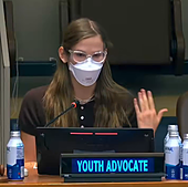 La hija de Ben Affleck pide a la ONU que «el aire filtrado» sea un derecho humano