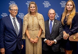 El inesperado encuentro entre Amalia de Holanda y Bill Gates en Nueva York