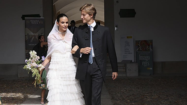 Lucía Entrecanales y su ya marido Laszlo Bene