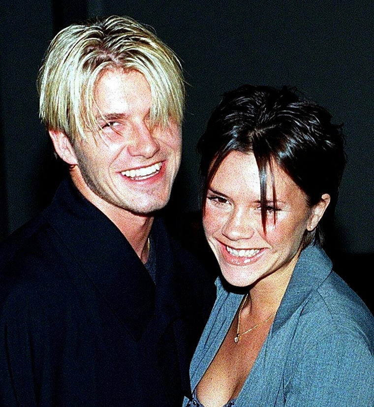 Victoria y David en 1998