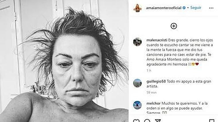 Amaia Montero preocupó a sus seguidores en 2022 tras publicar varias imágenes visiblemente desmejorada