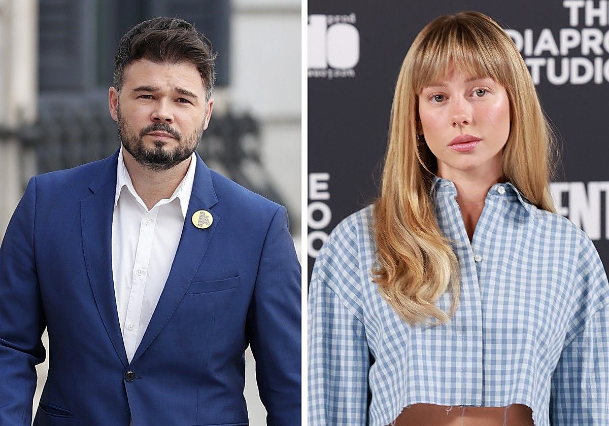 Gabriel Rufián y Ester Expósito, protagonistas de la bachata.