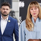 Gabriel Rufián y Ester Expósito, de bachata viral en un after de Madrid