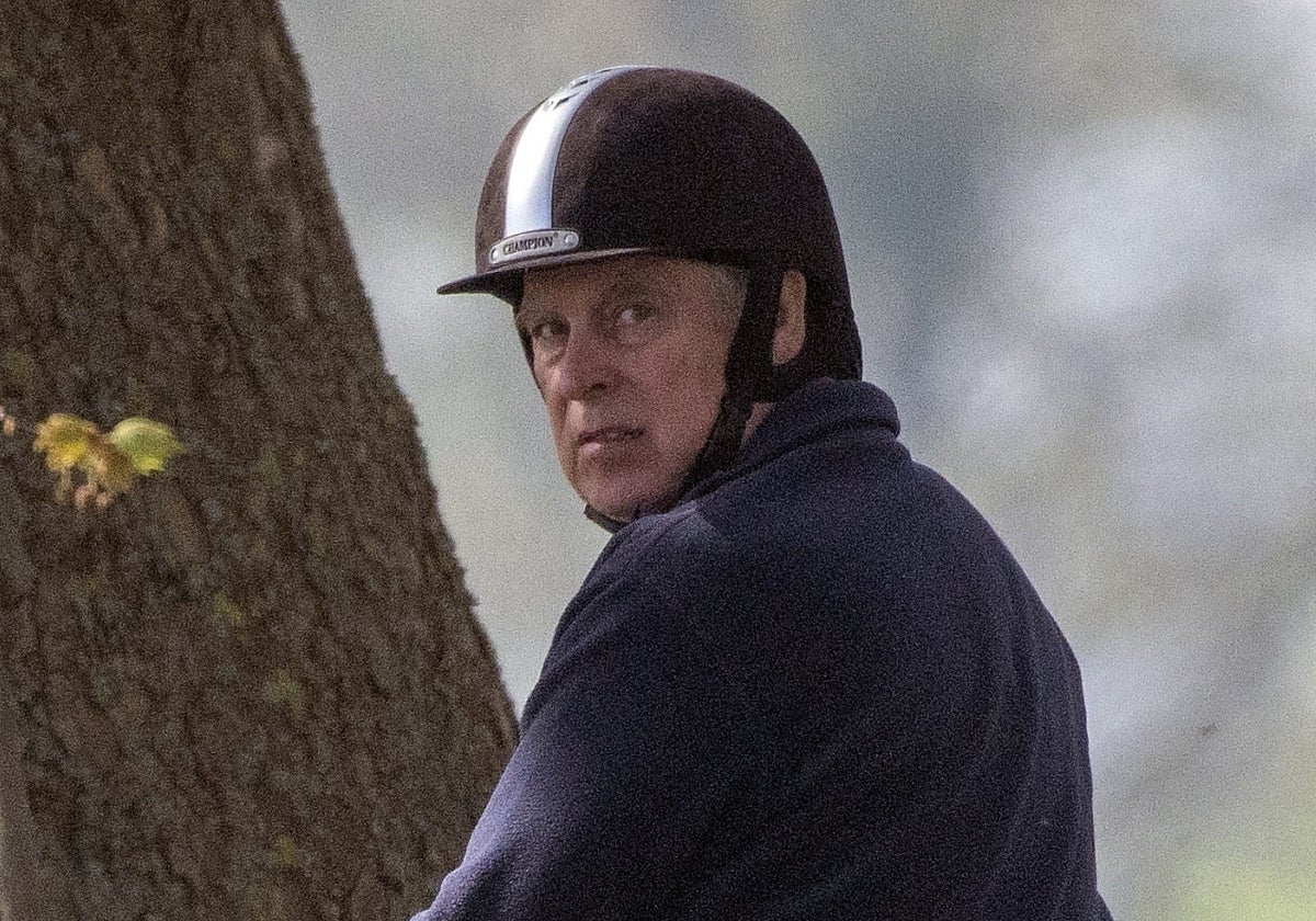 El Príncipe Andrés, en Windsor.