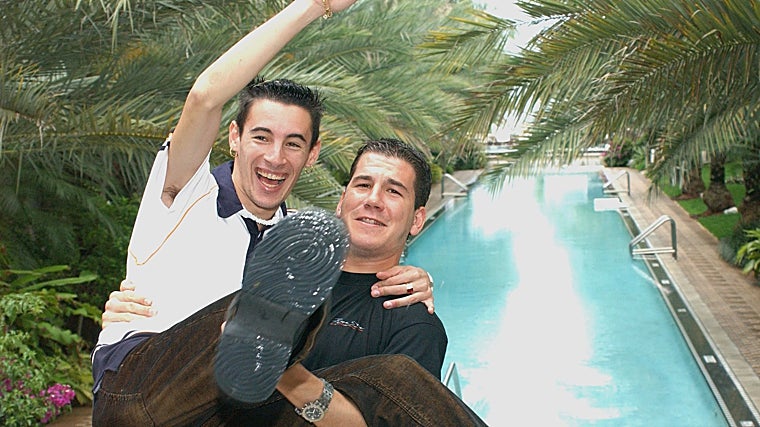 Andy y Lucas en el año 2000