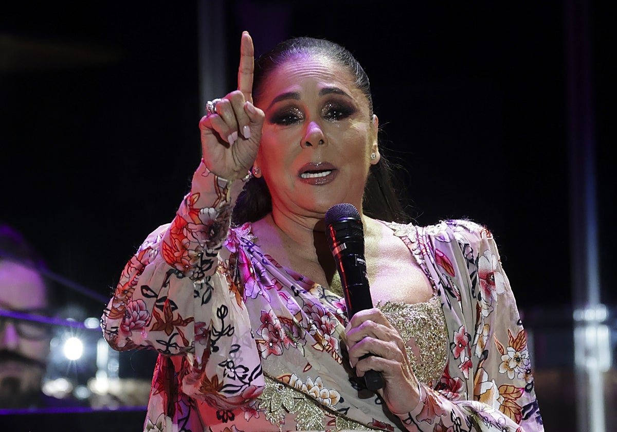 Isabel Pantoja, en un concierto reciente.