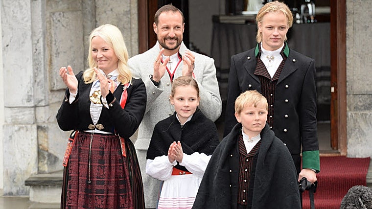 La familia de Haakon de Noruega