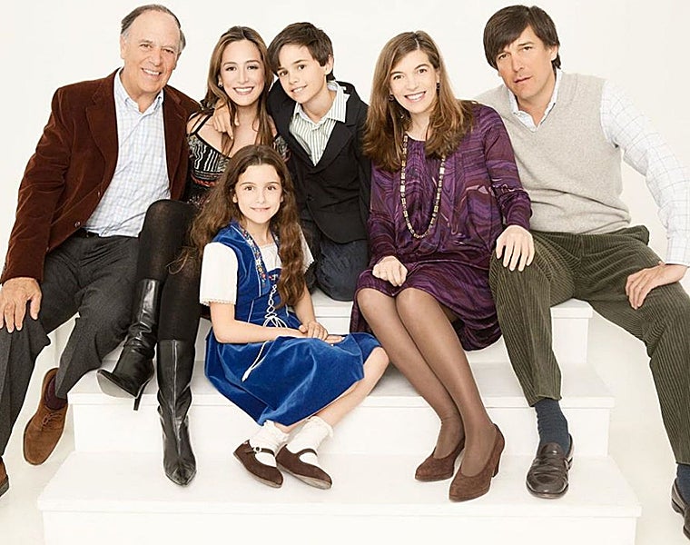 Carlos Falcó y sus cinco hijos, Manolo, Xandra, Tamara, Aldara y Duarte Falcó