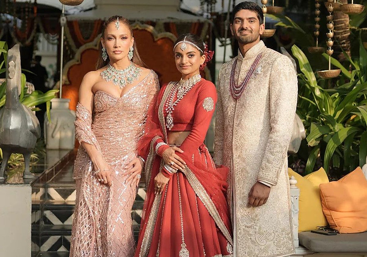 ¡Al ritmo de JLo! La fastuosa fiesta india de 34 millones de euros que quiere llevarse el título a la boda del año