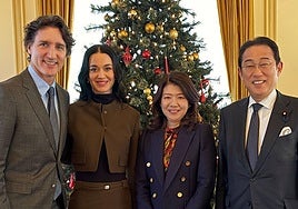 Katy Perry debuta como «primera dama» en Japón en su primera aparición oficial junto a Justin Trudeau