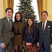 Katy Perry debuta como «primera dama» en Japón en su primera aparición oficial junto a Justin Trudeau