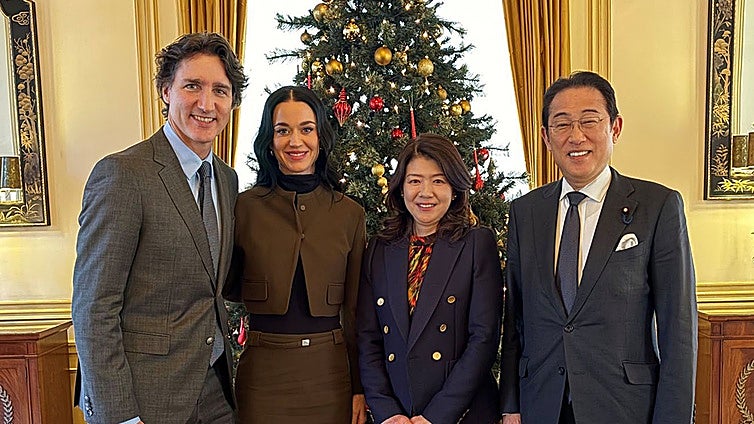 Katy Perry debuta como «primera dama» en Japón en su primera aparición oficial junto a Justin Trudeau
