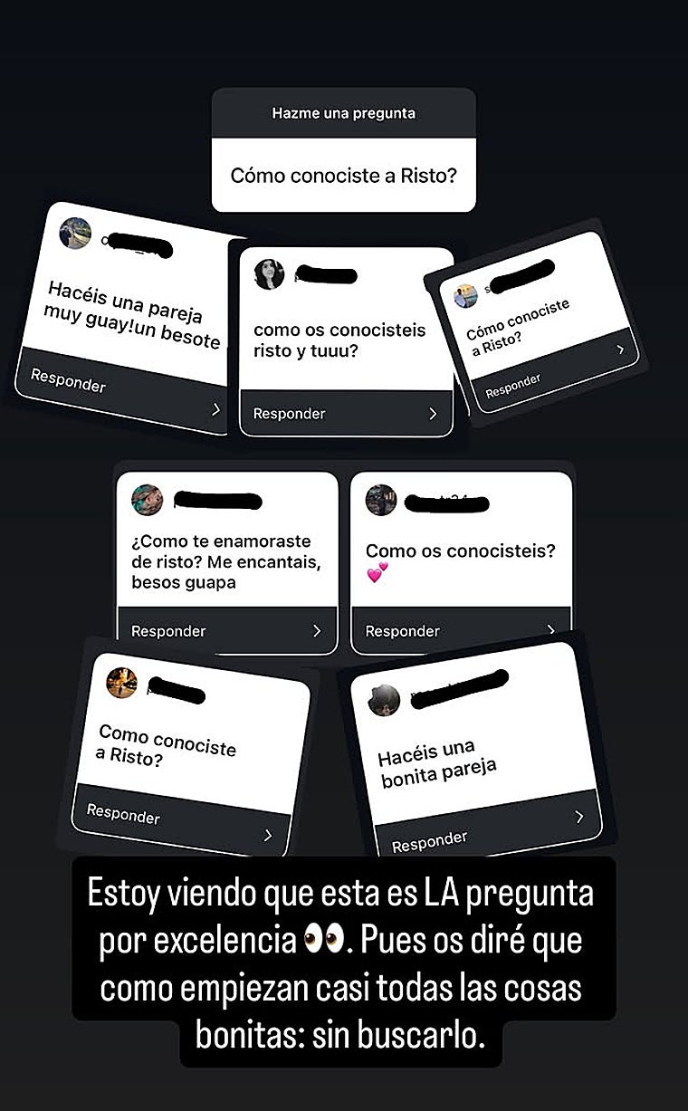 A menina admitiu que não procurava um relacionamento com Risto