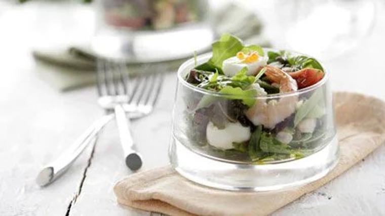 Ensalada de langostinos