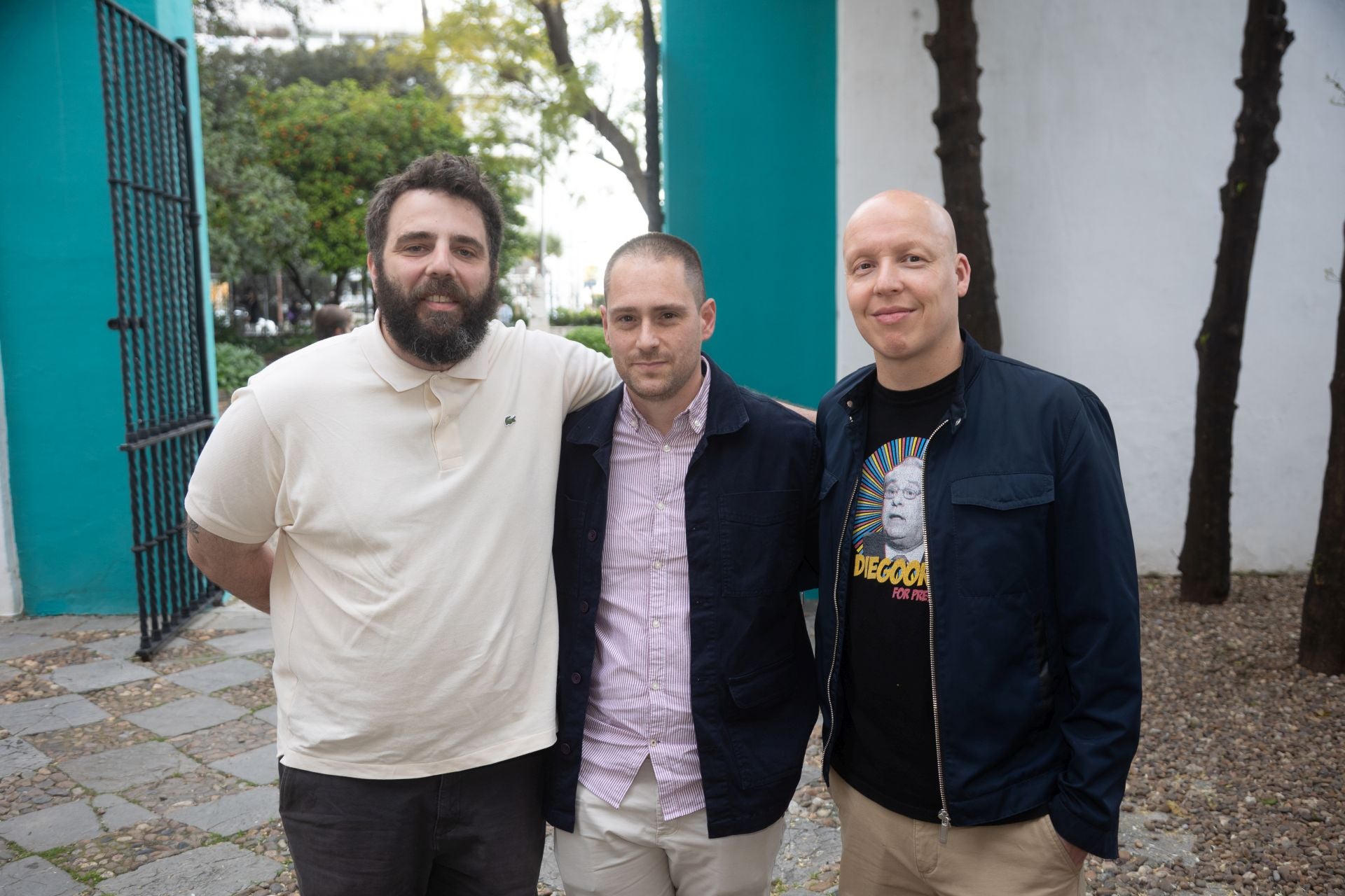 Jesús León, Juan Carlos Ochandi y Miguel Ángel Chamorro