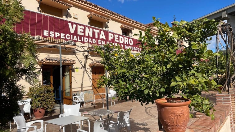 La tradicional terraza, bajo la parra