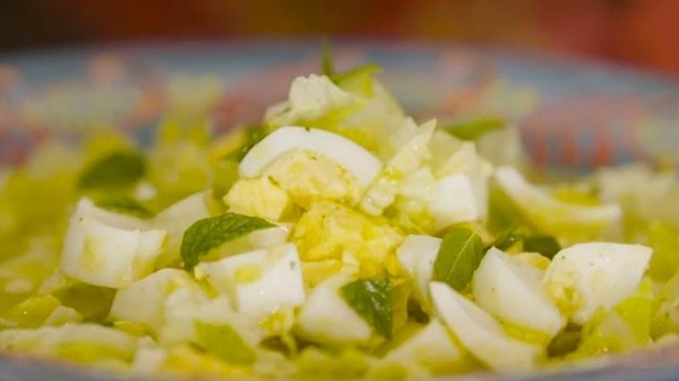 Ensalada de San Marcos en restaurante Casa Pedro