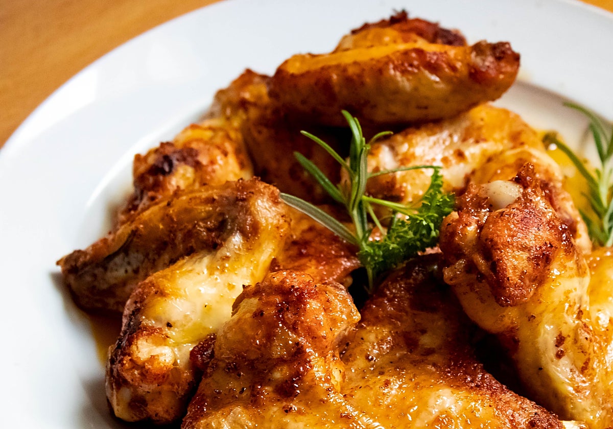 Contramuslos de pollo con crema de zanahoria