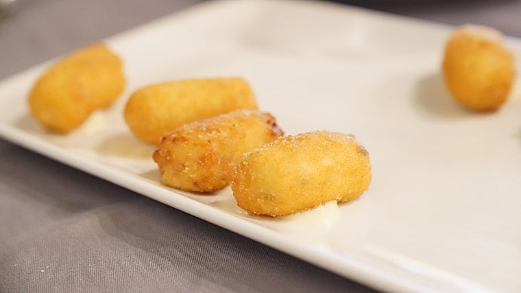 Croquetas de jamón y de bacalao de