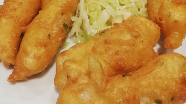 Pavías de bacalao de Hostería de Rafi en Priego de Córdoba
