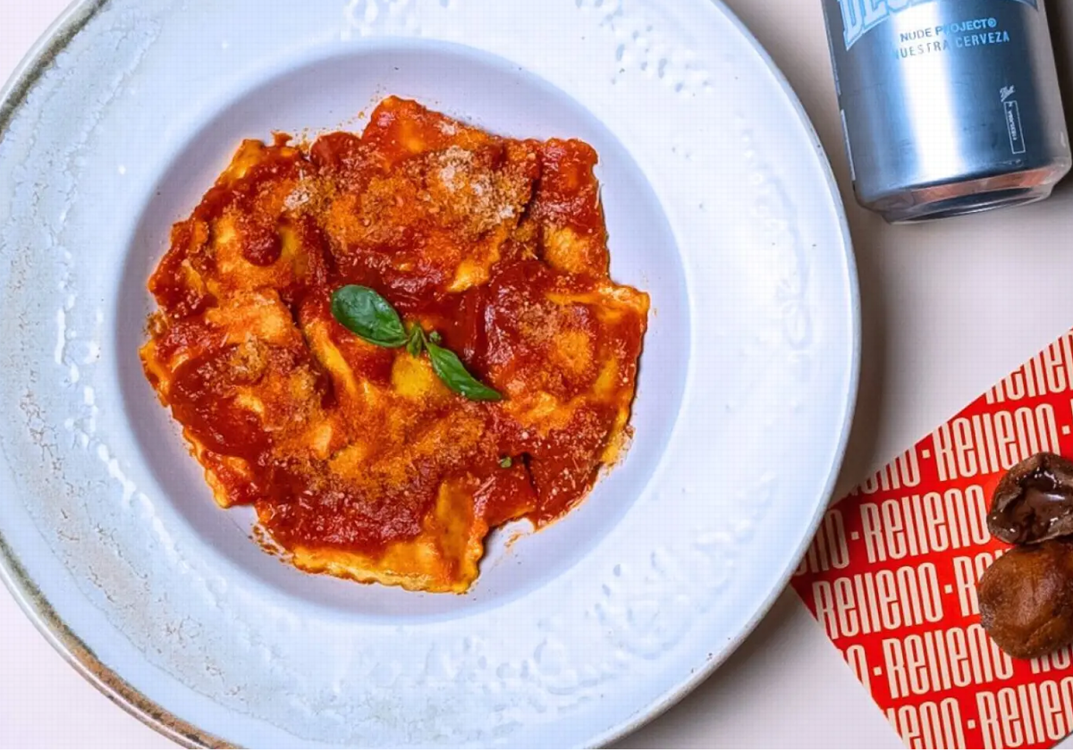 Relleno está especializado en platos de raviolis frescos con un concepto de delivery y take away