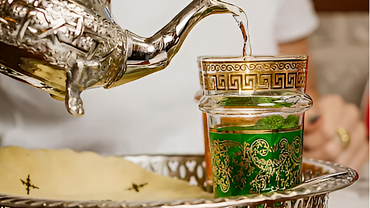 Té verde de Delantal Negro