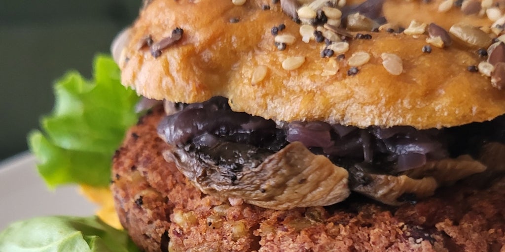 Hamburguesas de judía roja y avena