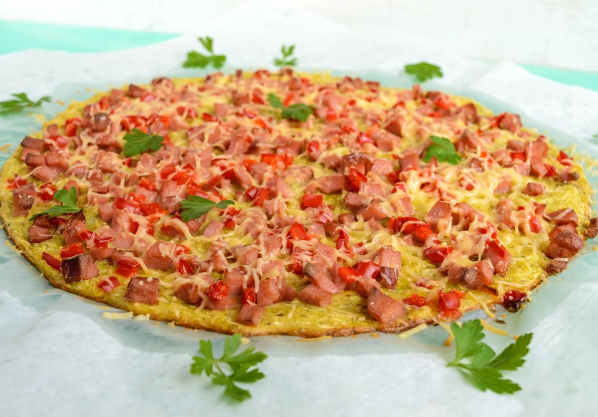 Pizza de calabacín sin harina