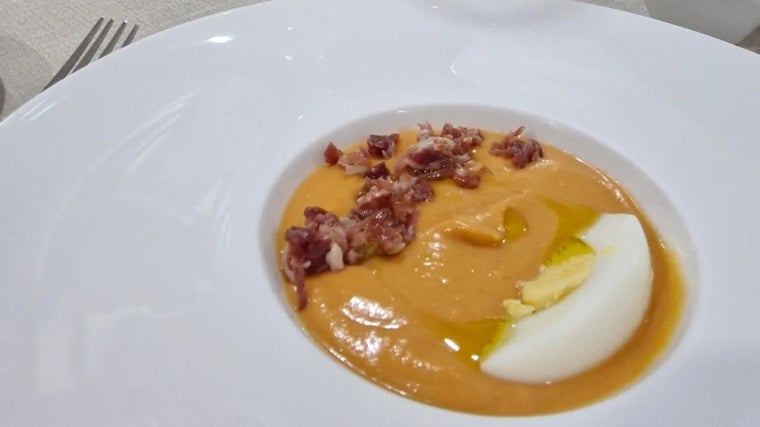 Salmorejo cordobés de La Taberna de Almodóvar en Córdoba