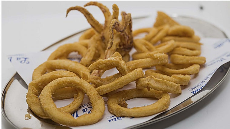 Calamar de potera frito de La Vicenta