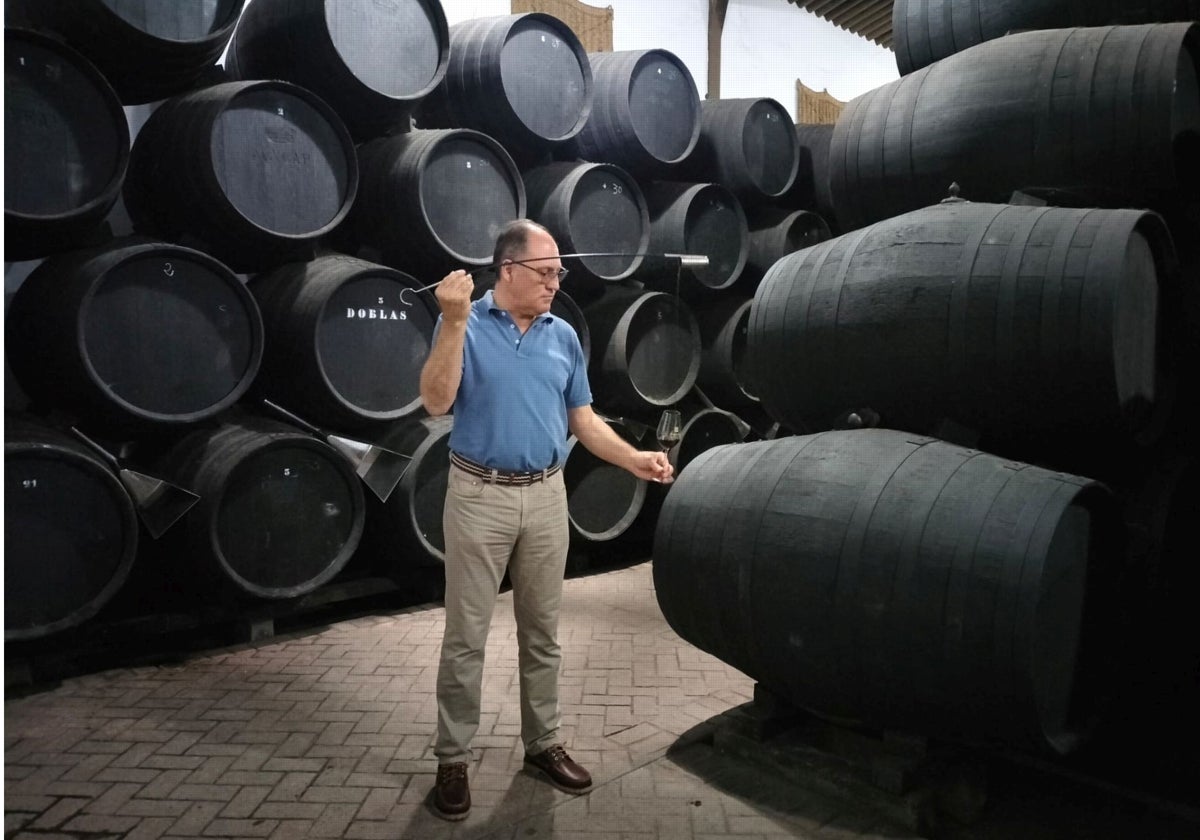 Antonio Doblas en su Bodega Doblas de Moriles en Córdoba