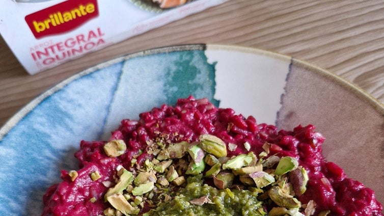 Falso Risotto de remolacha y pesto
