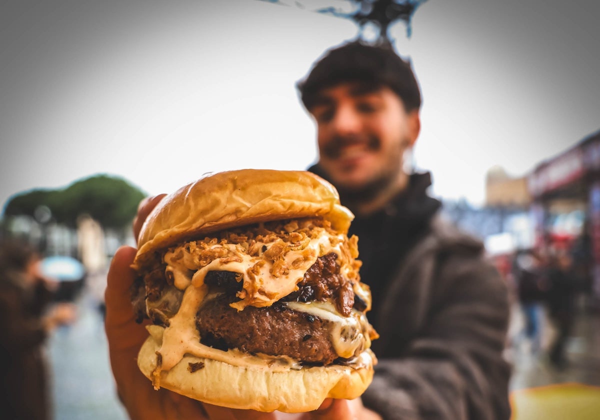Una de las burgers de The Champions Burger