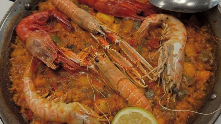 Arroz con marisco en EL Rincón de Juan en Pozoblanco