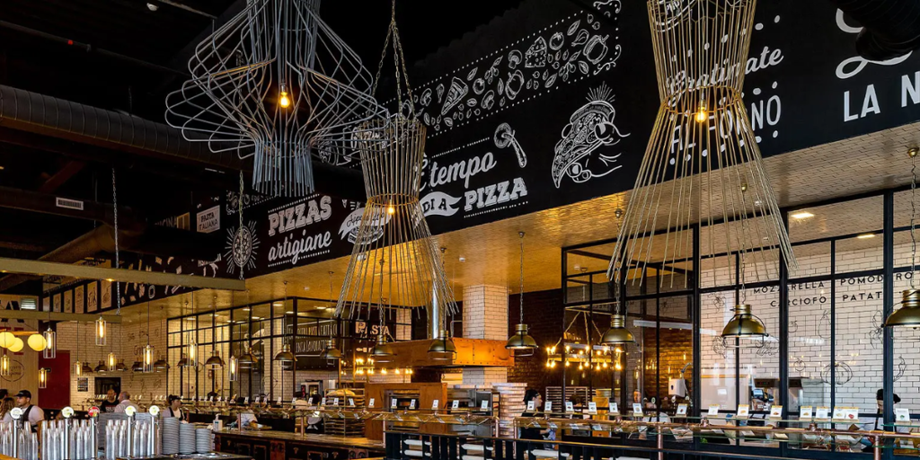 Buffet libre de pizza por 8 euros: este es el nuevo restaurante que ha abierto en Nervión Plaza