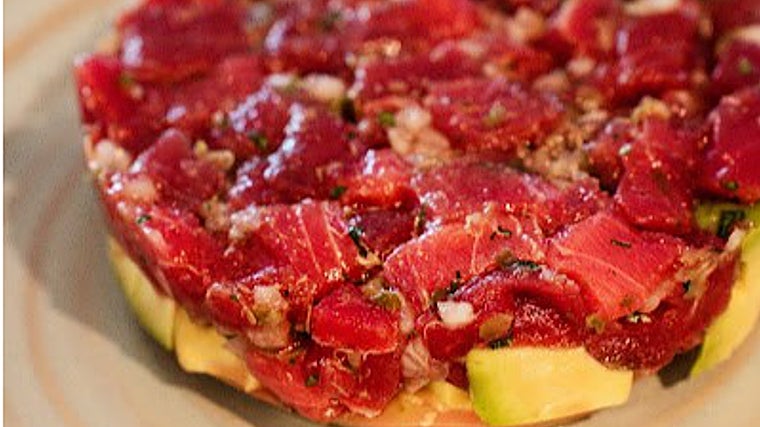 Uno de los platos de Lamalaka en Nerja