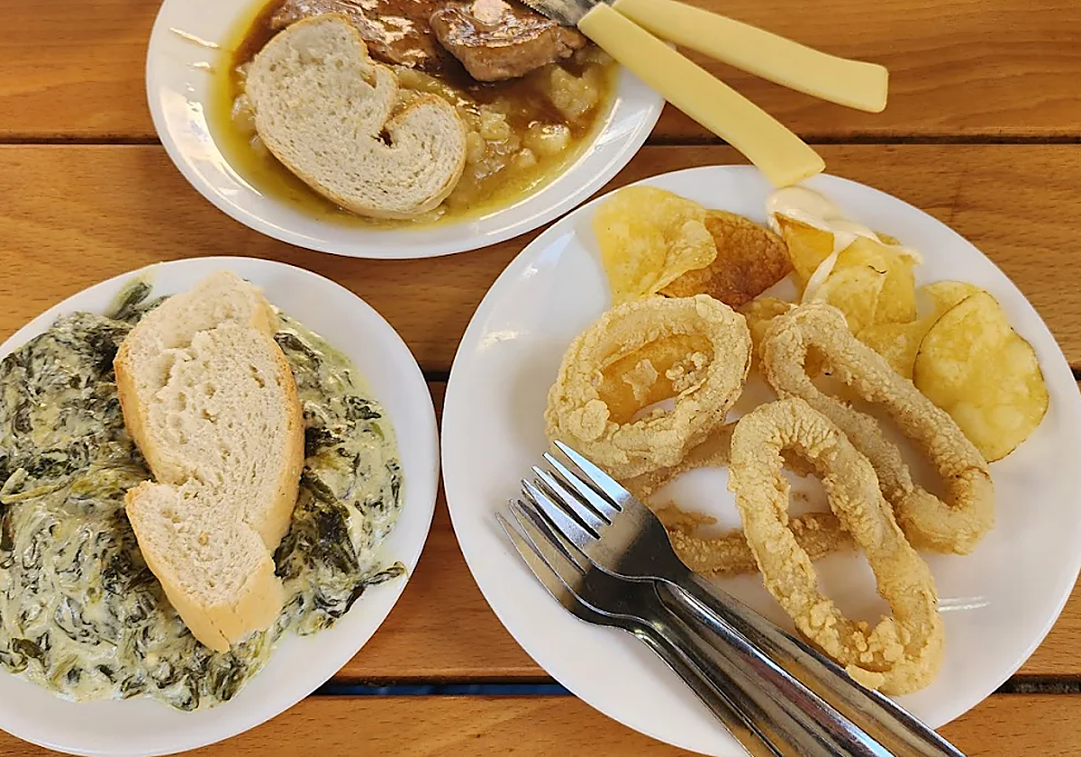 Algunas de las tapas de Bodega Santa Cruz Las Columnas