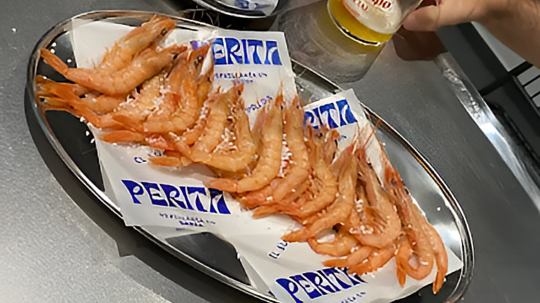 Gambas cocidas