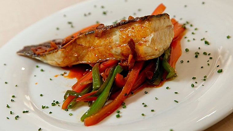 Rodaballo horneado a la gallega de la Taberna de Almodóvar