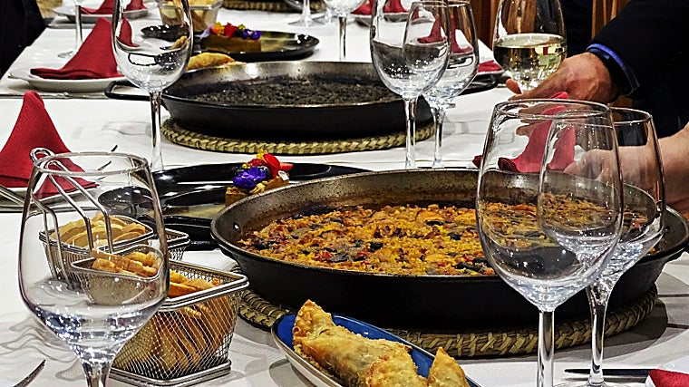 Paellas del restaurante Casa Pepe Sanchis en Córdoba