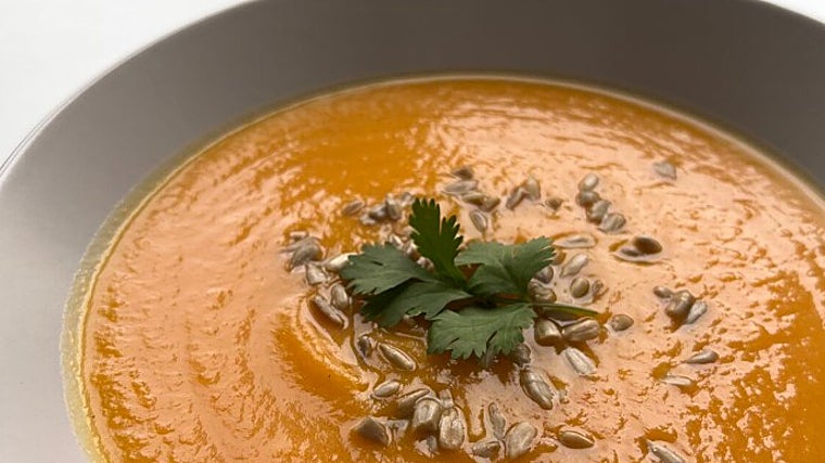 Crema de calabaza al curry de Santifoods