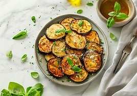 Berenjena en freidora de aire. Receta sana y fácil