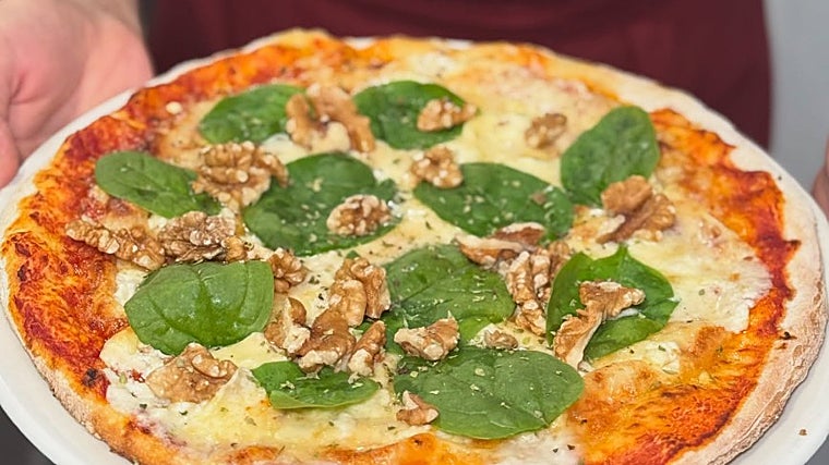 Una de las pizzas del Restaurante El Patrón de Córdoba