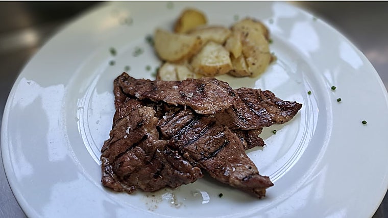Presa ibérica con patatas