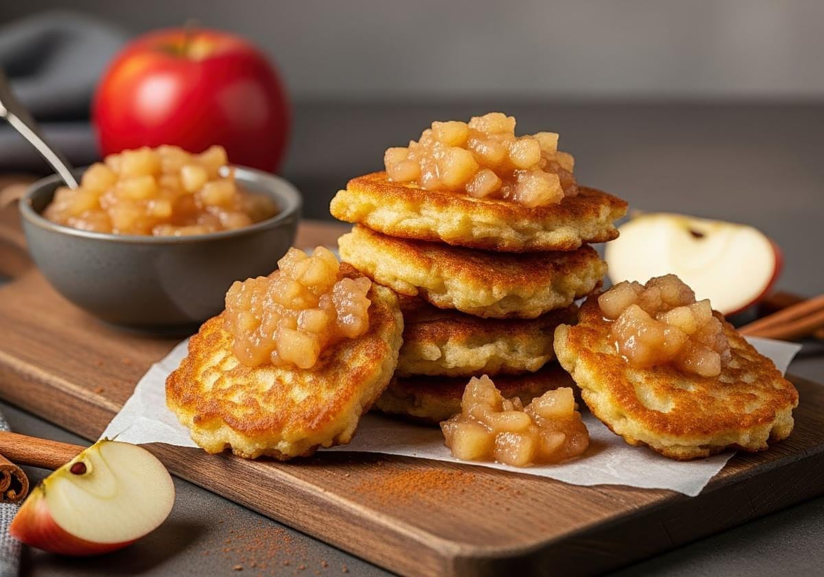 Buñuelos de manzana saludables